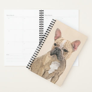 Agenda Pintura em Bulldog Francês (Sable) - Pintura Orig