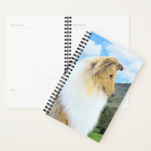 Agenda Pintura em Collie, em Montanhas (Rough) - Arte Can