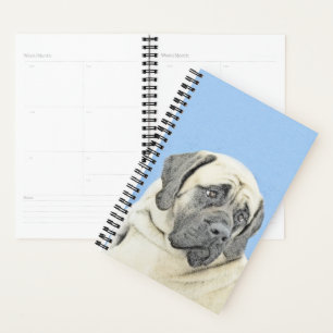 Agenda Pintura em Inglês Mastiff (Fawn) - Arte Original p