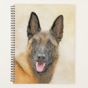 Agenda Pintura em Malinois Belga - Arte Cachorra Original