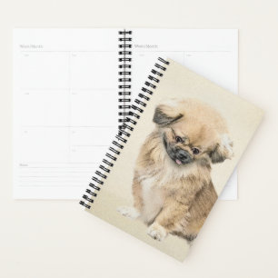 Agenda Pintura em Pekingese - Arte Cachorra Original