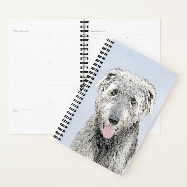 Agenda Pintura em Wolfhound Irlandês - Arte em Cachorro O (Exibição)