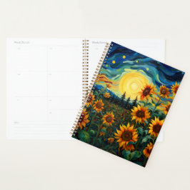 Agenda Pintura Girassóis de Van Gogh