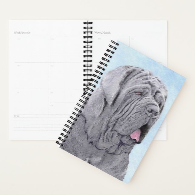 Agenda Pintura Mastiff Neopolita - Arte Canina Original (Exibição)