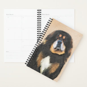 Agenda Pintura Mastiff Tibetana - Arte Canina Original