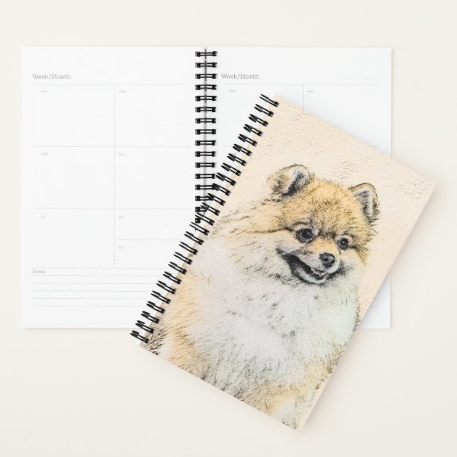 Agenda Pintura Pomeraniana (Laranja) - Arte Canina Origin (Exibição)
