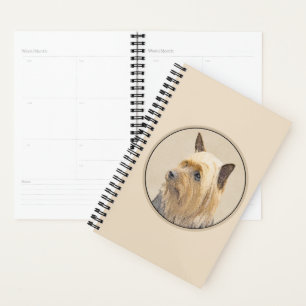 Agenda Pintura Silky Terrier - Arte Cachorro Original Cac