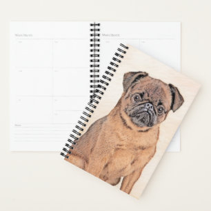 Agenda Pintura Suave em Bruxelas Griffon Pintura Original