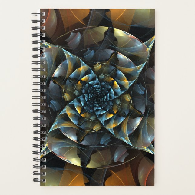 Agenda PinWheel Abstrato Art (Frente)