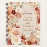Agenda Placa de água moderna terracotta burgundy<br><div class="desc">Prepare-se para mergulhar sobre esta moderna cor d'água terracotta burgundy blush design floral planejador que é pura perfeição de papelaria de casamento! A intrincada mistura de terracota, burgundy e tons esmagadores cria uma canvas harmoniosa, perfeita para organizar o grande dia no estilo. Este planejador espantoso é como uma obra de...</div>