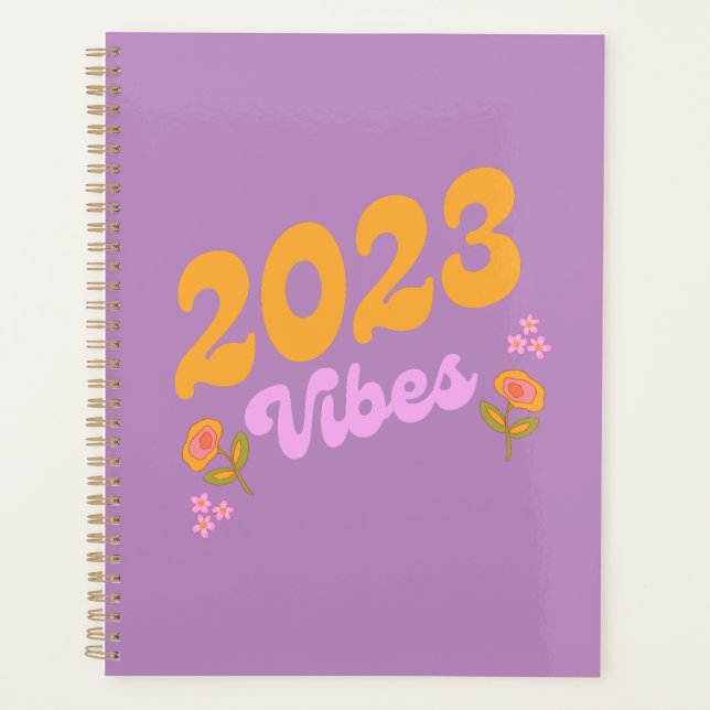 Agenda Planeador Anual 2023 Retro Vibes (Frente)