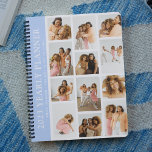 Agenda Planeador Anual Personalizado de Grade de Fotograf<br><div class="desc">Crie seu próprio planejador anual usando este modelo de grade de fotos moderno de tendências. Basta adicionar 12 de suas fotos favoritas,  mudar o ano e personalizar o nome e a citação motivacional. Todas as cores e texto podem ser personalizados para que este planejador anual seja exclusivo para você.</div>