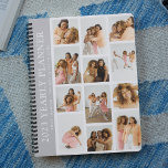 Agenda Planeador Anual Personalizado de Grade de Fotograf<br><div class="desc">Crie seu próprio planejador anual usando este modelo de grade de fotos moderno de tendências. Basta adicionar 12 de suas fotos favoritas,  mudar o ano e personalizar o nome e a citação motivacional. Todas as cores e texto podem ser personalizados para que este planejador anual seja exclusivo para você.</div>