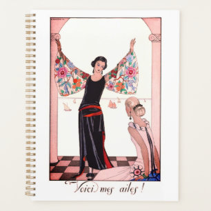 Agenda Planeador com a ilustração de George Barbier
