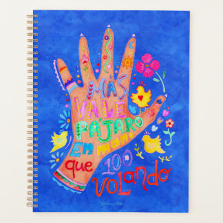 Agenda Planeador com ditado mexicano e ilustração manual