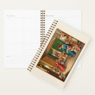Agenda Planeador da cozinha da família Santa