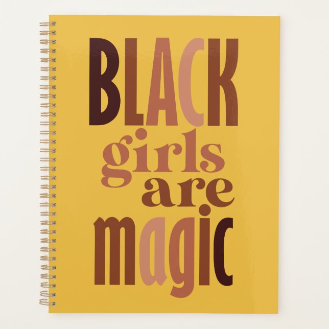 Agenda Planeador de 2023 para a Black Girl Magic (Frente)