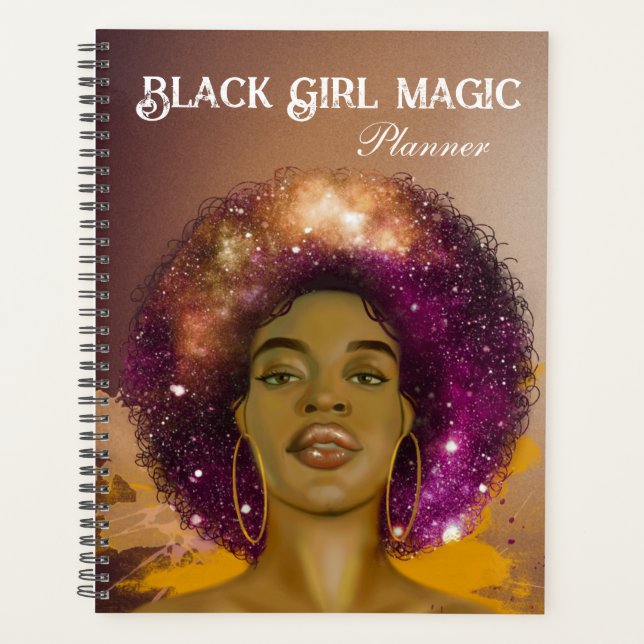 Agenda Planeador de 2023 para a Black Girl Magic (Frente)