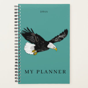 Agenda Planeador de Águia Balda Americana Personalizado