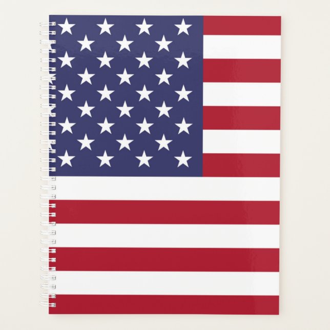 Agenda Planeador de Bandeira dos EUA (Frente)