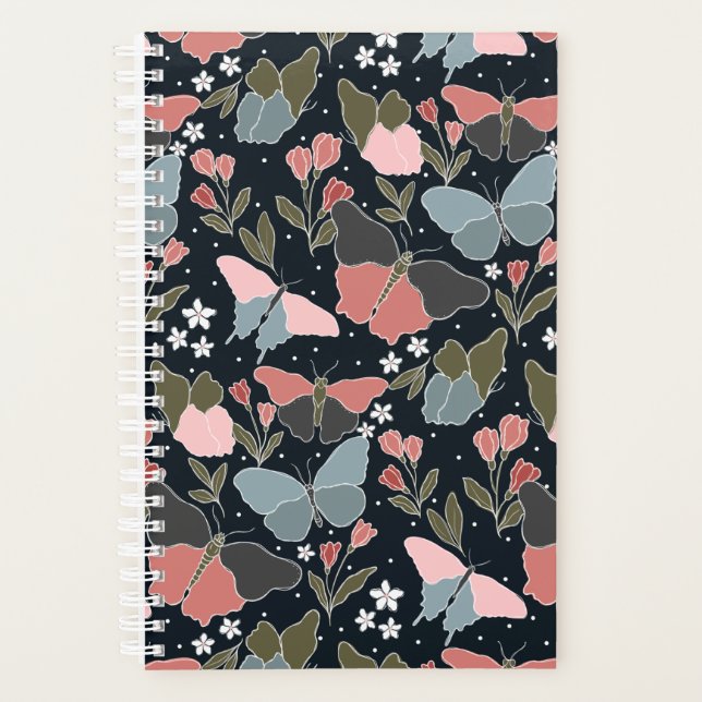 Agenda Planeador de borboletas azuis grandes (Frente)