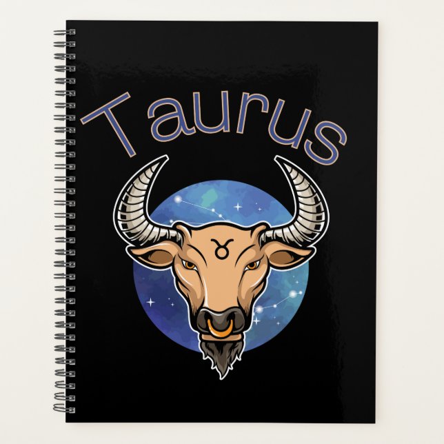 Agenda Planeador de Calendário de Sinais Taurus Zodiac (Frente)