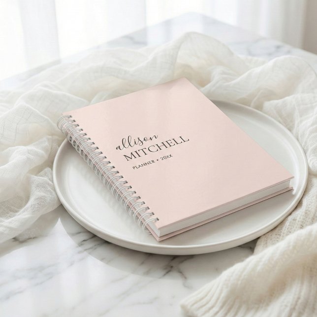 Agenda Planeador de Caligração de Script Chic Moderno do  (Criador carregado)