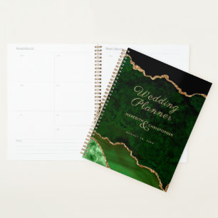 Agenda Planeador de Casamento de Agitação de Glitter Do