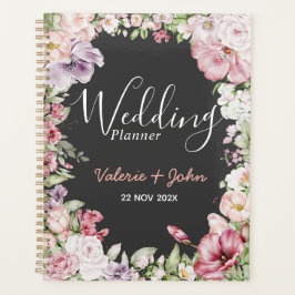 Agenda Planeador de Casamento Floral do Jardim Inglês