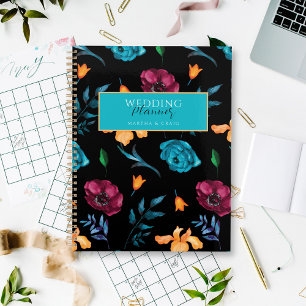 Agenda Planeador de Casamento Negro da Flor de Fiesta Mex