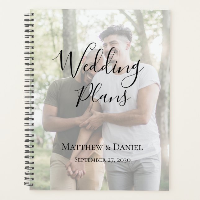 Agenda Planeador de Casamentos LGBTQ Moderno (Frente)