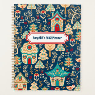 Agenda Planeador de Casas Nórdicas Whimsical
