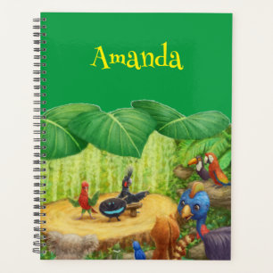 Agenda Planeador de concertos da selva de animais selvage