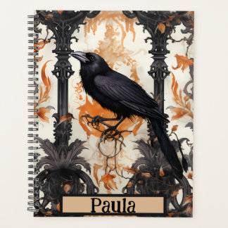 Agenda Planeador de Corvos de Nome Personalizado, Planead