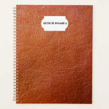 Planeador de couros castanhos Faux