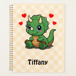 Agenda Planeador de Dinossauro de Cuta - Adicionar Nome