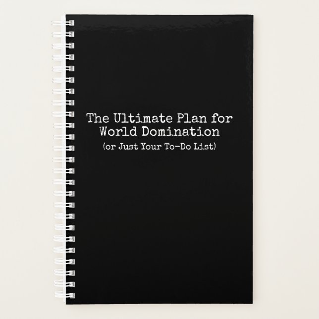 Agenda Planeador de Dominação Mundial (Frente)