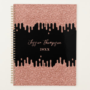 Agenda Planeador de Drives Lípticos Dourados Rosa Rosa Pr