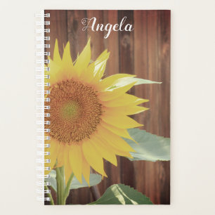Agenda Planeador de flores de girassol