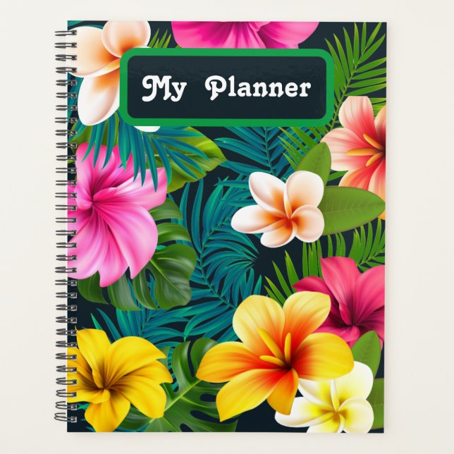 Agenda Planeador de Flores Tropicais (Frente)