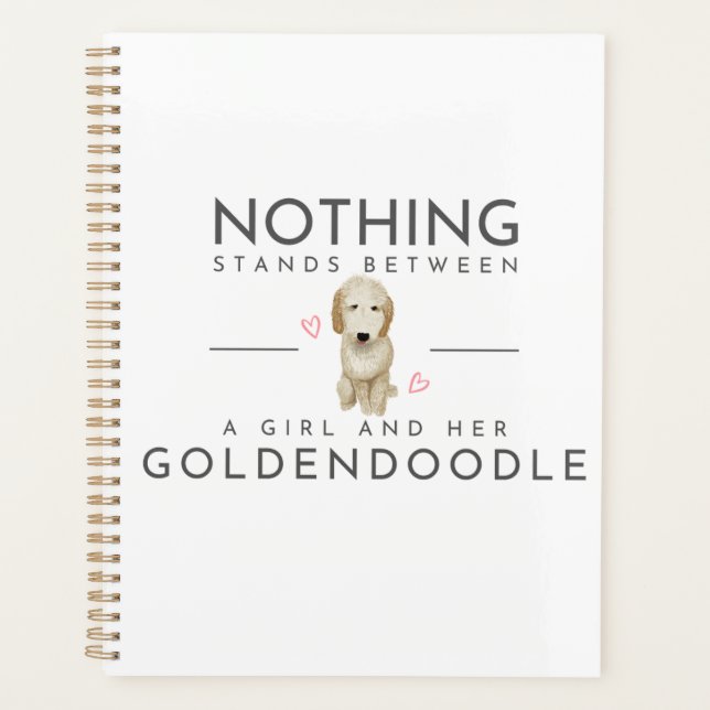 Agenda Planeador de Goldendoodle (Frente)