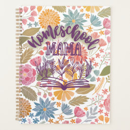 Agenda Planeador de Homeschool, design floral