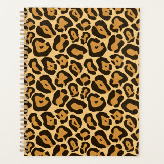 Agenda Planeador de leopardo de impressão animal