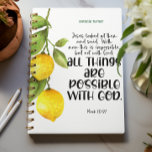 Agenda Planeador de Limão de Escritura Versa da bíblia<br><div class="desc">A design deste planejador é baseada na letra da escritura e nos citros. Perfeito como presente.</div>