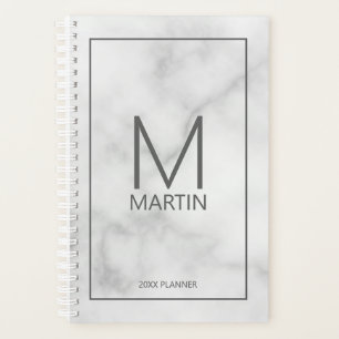 Agenda Planeador de Monograma e Nomes Personalizados Mode