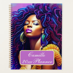 Agenda Planeador de Mulheres Africano-Americano Personali