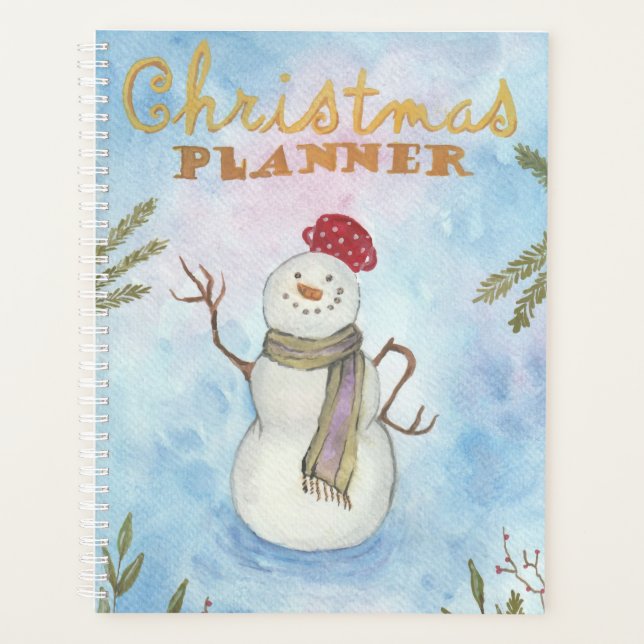 Agenda Planeador de Natal Snowman (Frente)