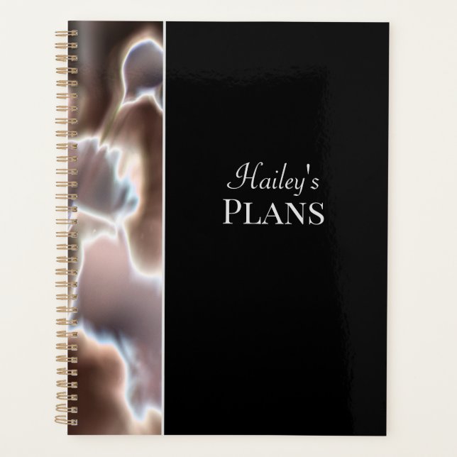 Agenda Planeador de Nomes de Personalização Floral Modern (Frente)