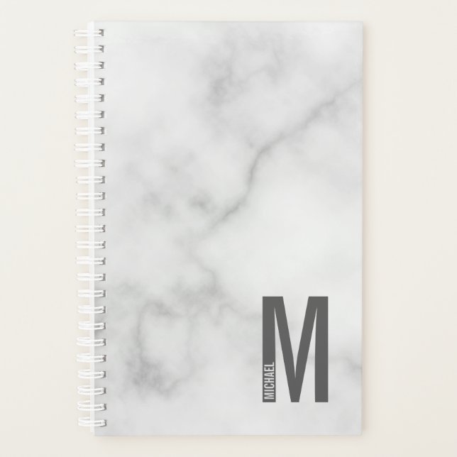 Agenda Planeador de Nomes e Monogramas Personalizados Mod (Frente)