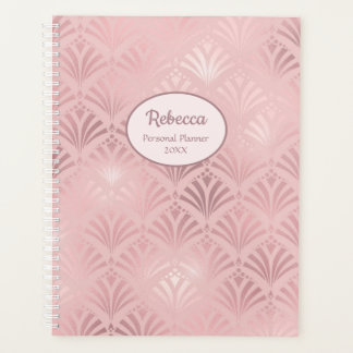 Agenda Planeador de Nomes Personalizados Pink do Glam Dec